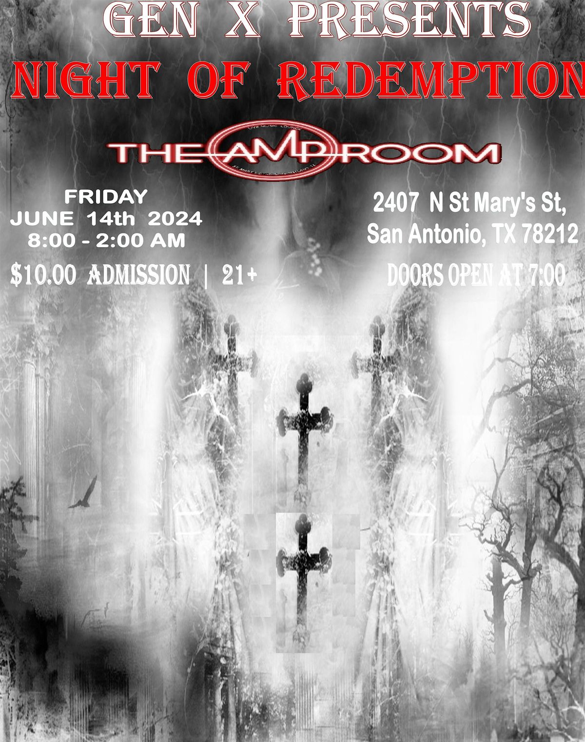 Night of Redemption Featuring Live in Concert - Most Modern, SEVIT, Death Loves Veronica and Sinking