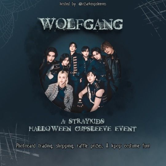 Wolfgang! A SKZ Halloween cupsleeve event! \ud83d\udc3a \ud83c\udf83 