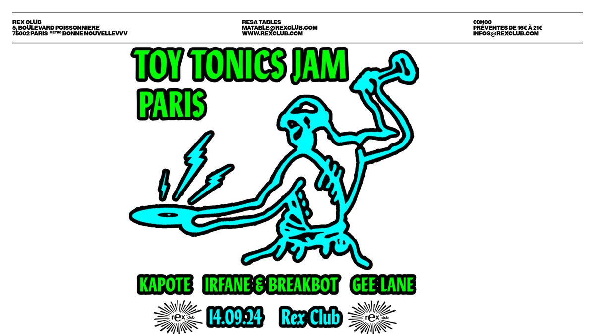 Toy Tonics Jam: Breakbot & Irfane, Gee Lane, Kapote