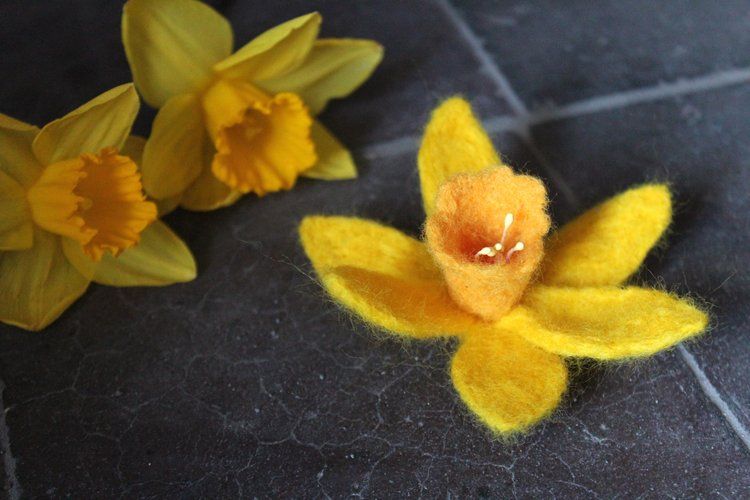 Needle Felt Daffodils