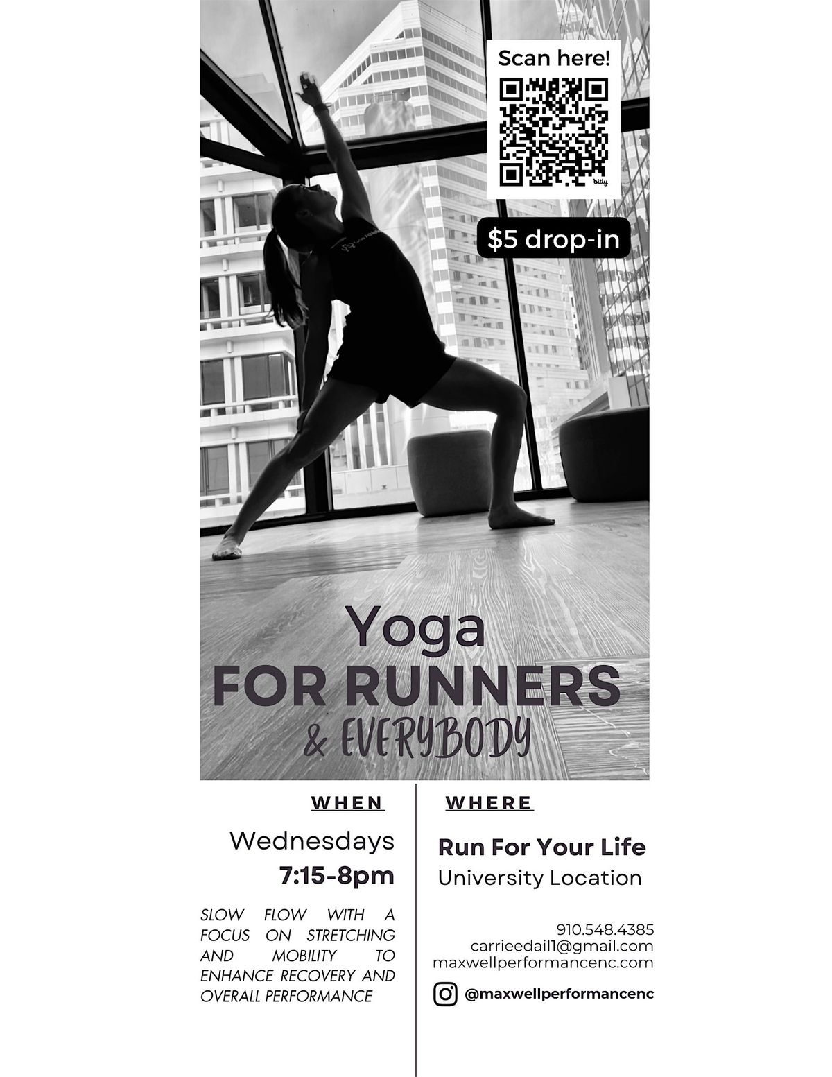 Yoga for Runners & EVERYBODY ($5 drop-in)