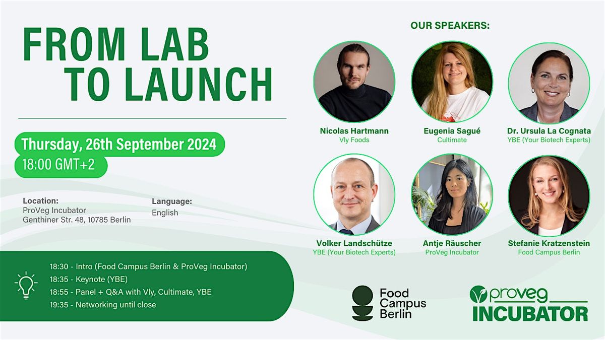 From Lab to Launch by Food Campus Berlin & ProVeg Incubator