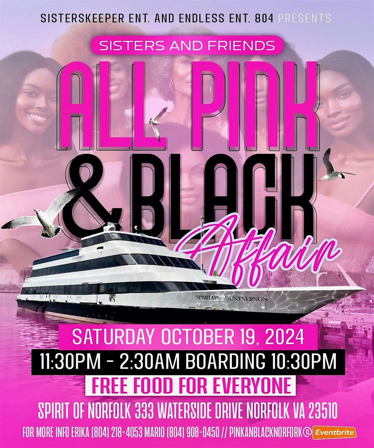 Sisters An Friends All Pink An Black Affair