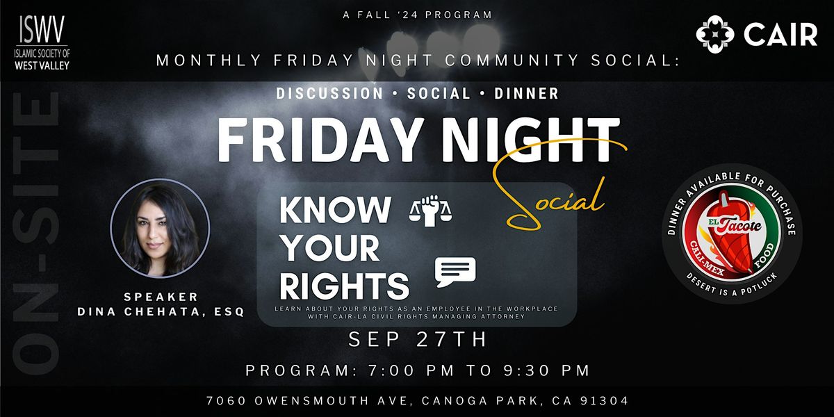 ISWV: Friday Night Social