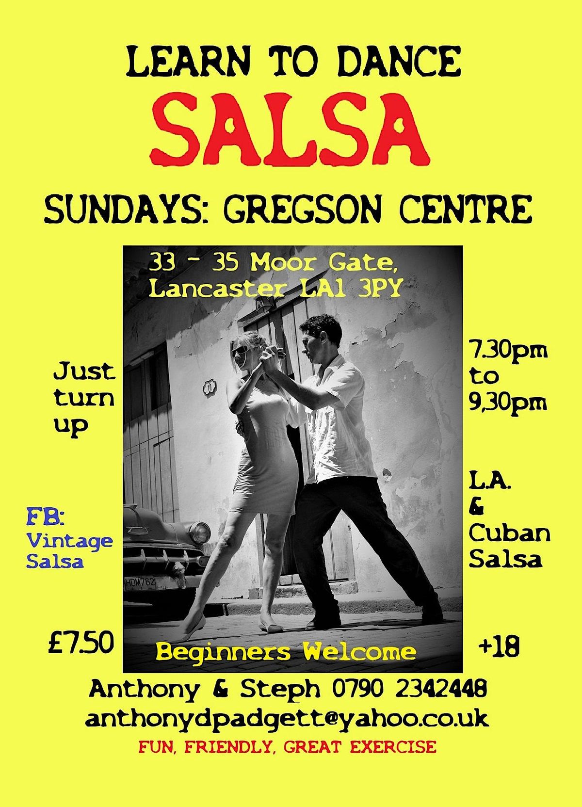 Salsa at Lancaster Gregson Centre