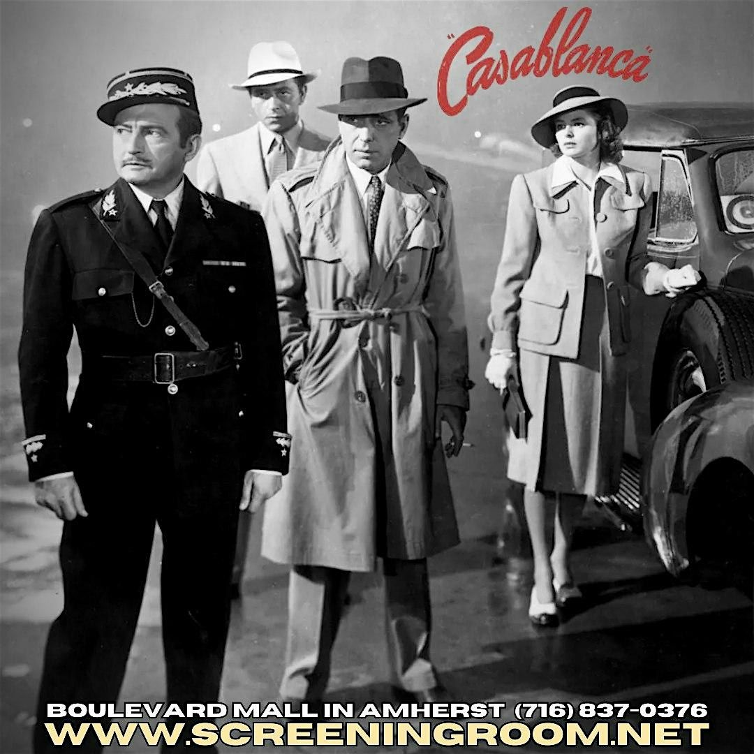 Movie Trivia Night featuring CASABLANCA. (Fri Nov 22- 7:30pm)