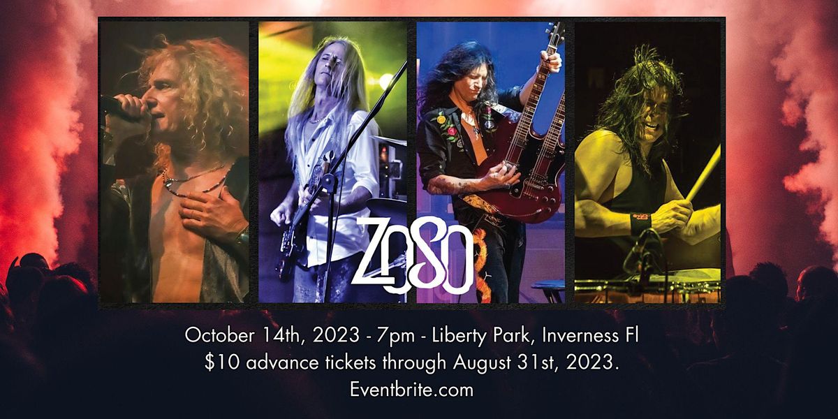 Zoso- The Ultimate Led Zeppelin Experience- Liberty Park, Inverness Fl