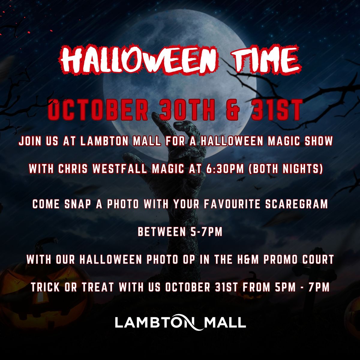 Halloween Time at Lambton Mall