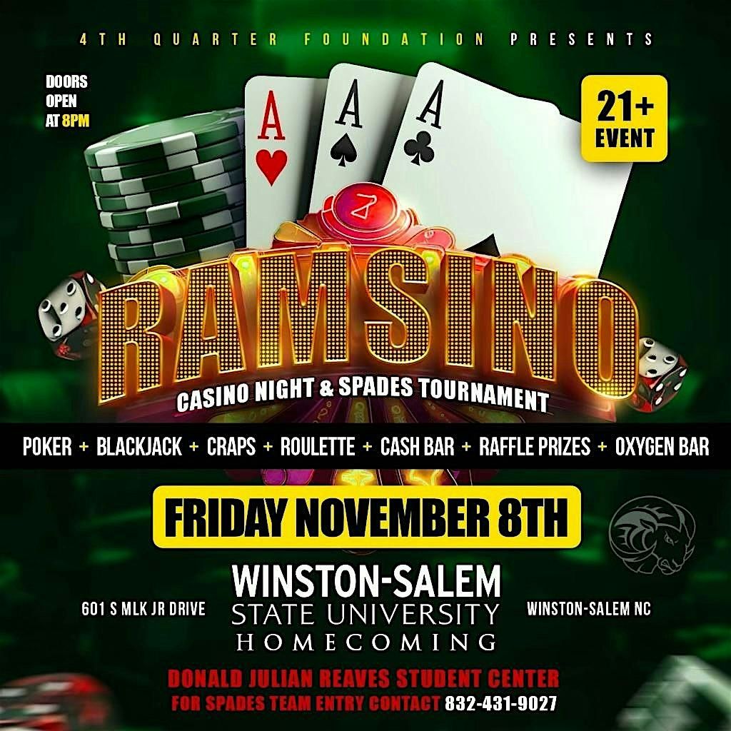 WSSU Ramsino Night & Spades Tournament