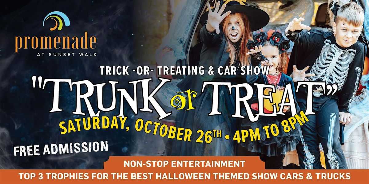 Promenade 5th Annual "Trunk or Treat" Free Trick or Treating & Car Show