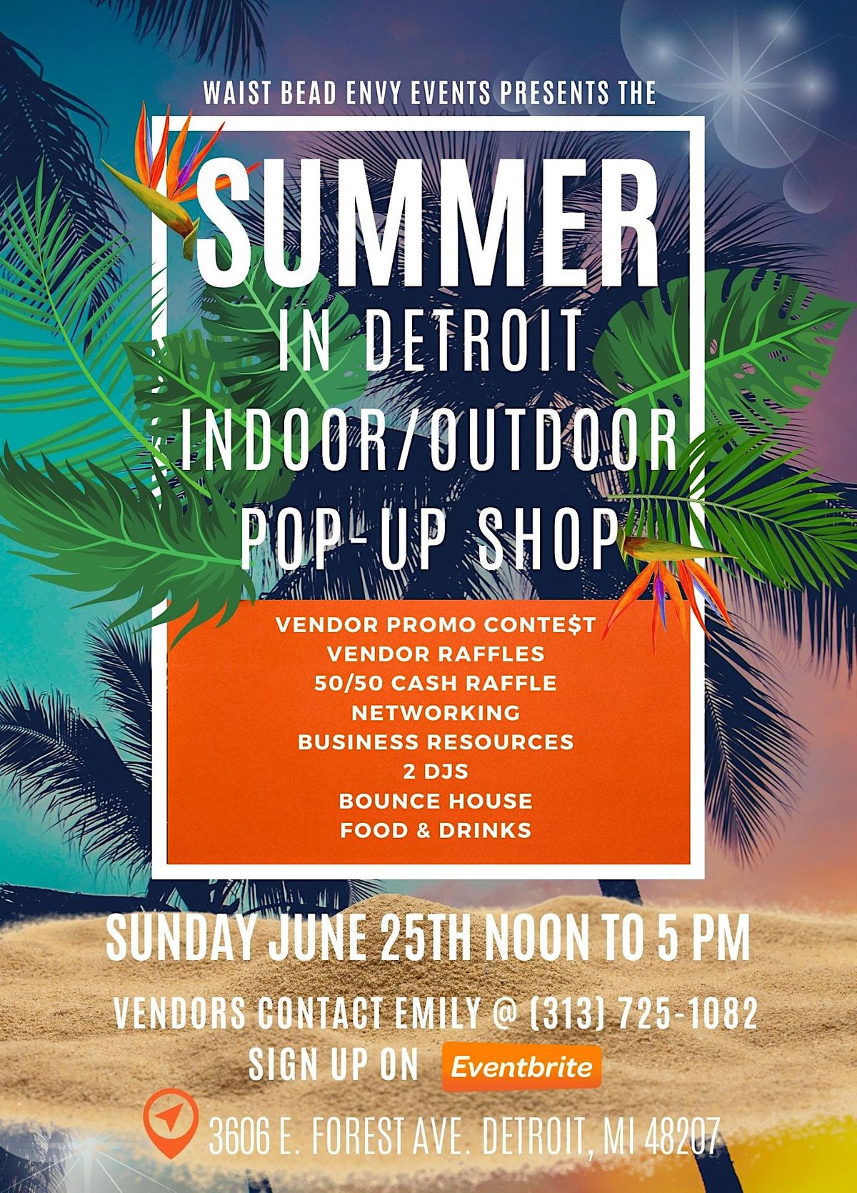 Summer in Detroit Indoor\/ Outdoor Pop-Up Shop