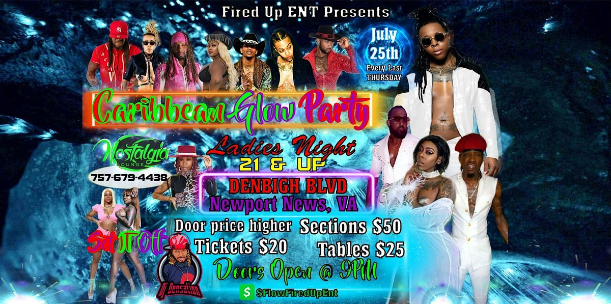 Caribbean Glow party