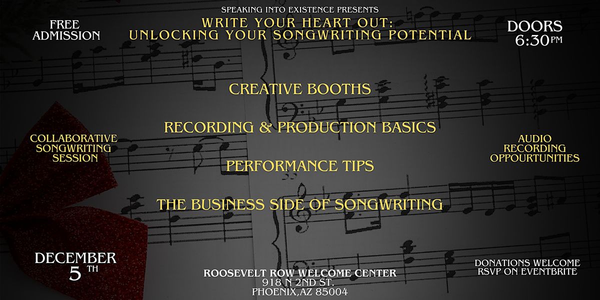 Write Your Heart Out: Unlocking Your Songwriting Potential