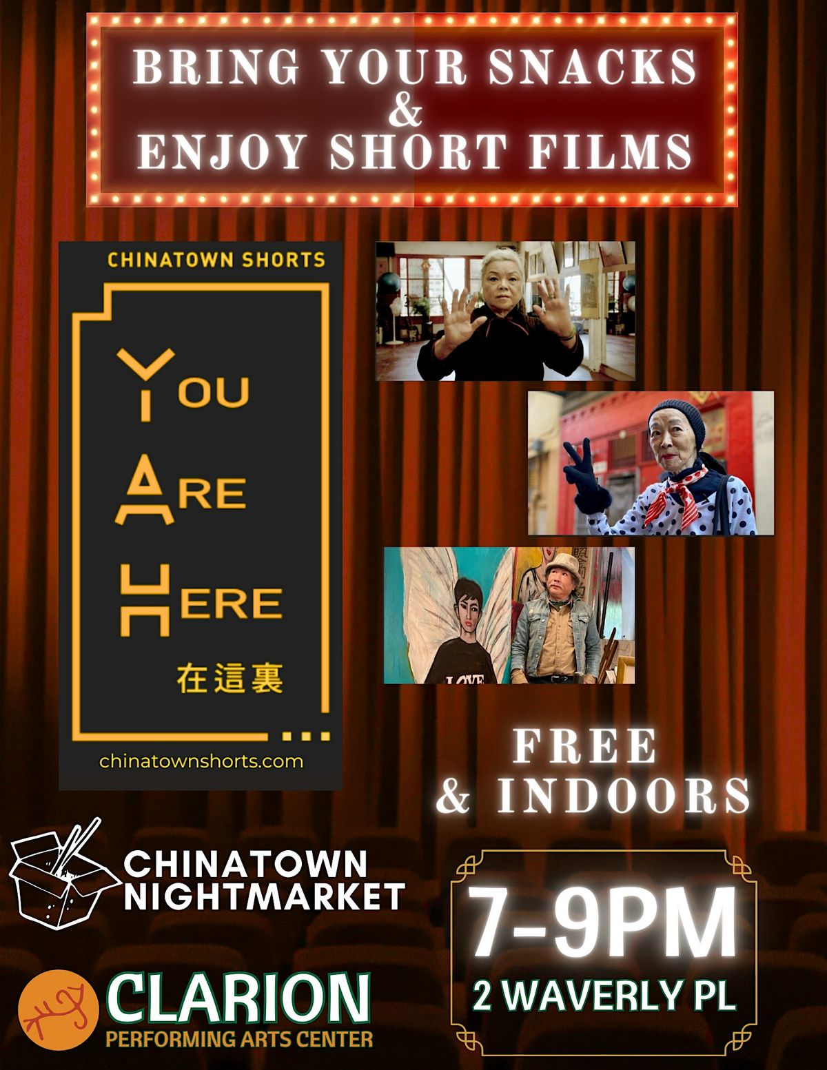 "You Are Here" Chinatown Shorts, Open Door Series Screening