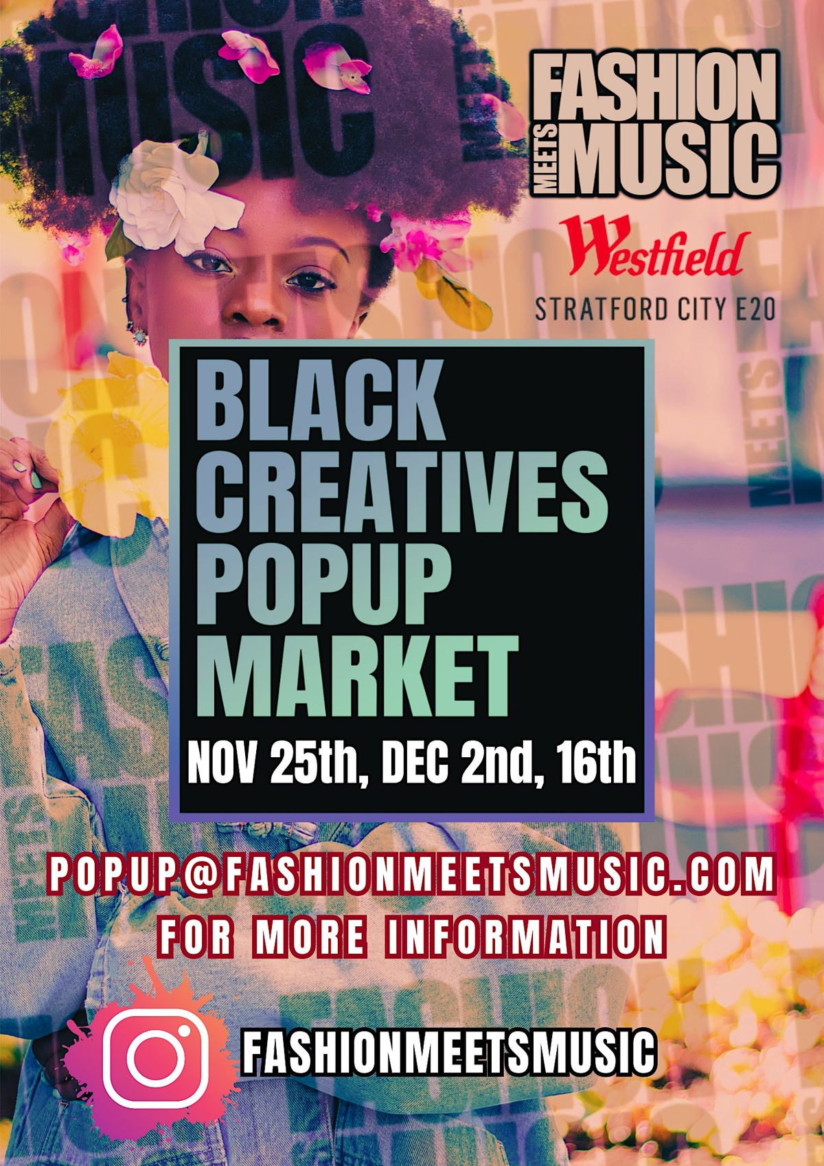 Black Creatives Pop Up Market at Fashion Meets Music Westfield Stratford