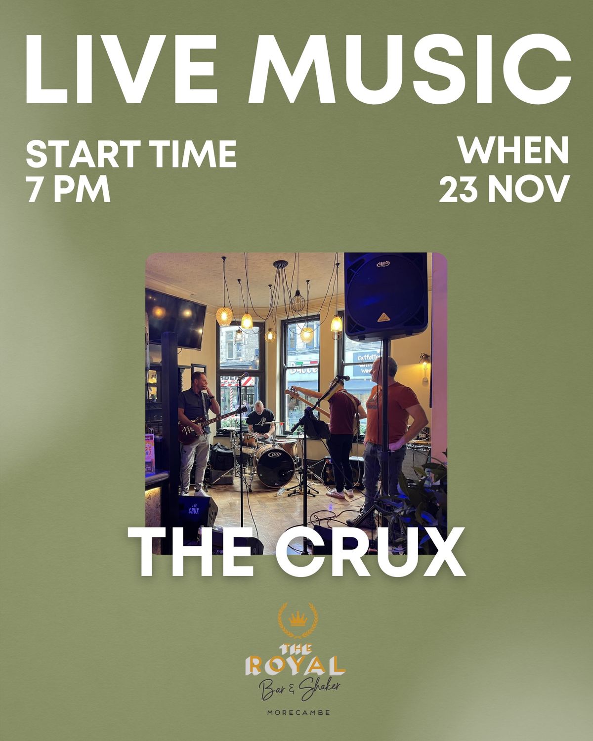 Morecambe Live Music: The Crux Live Band \ud83c\udfb8