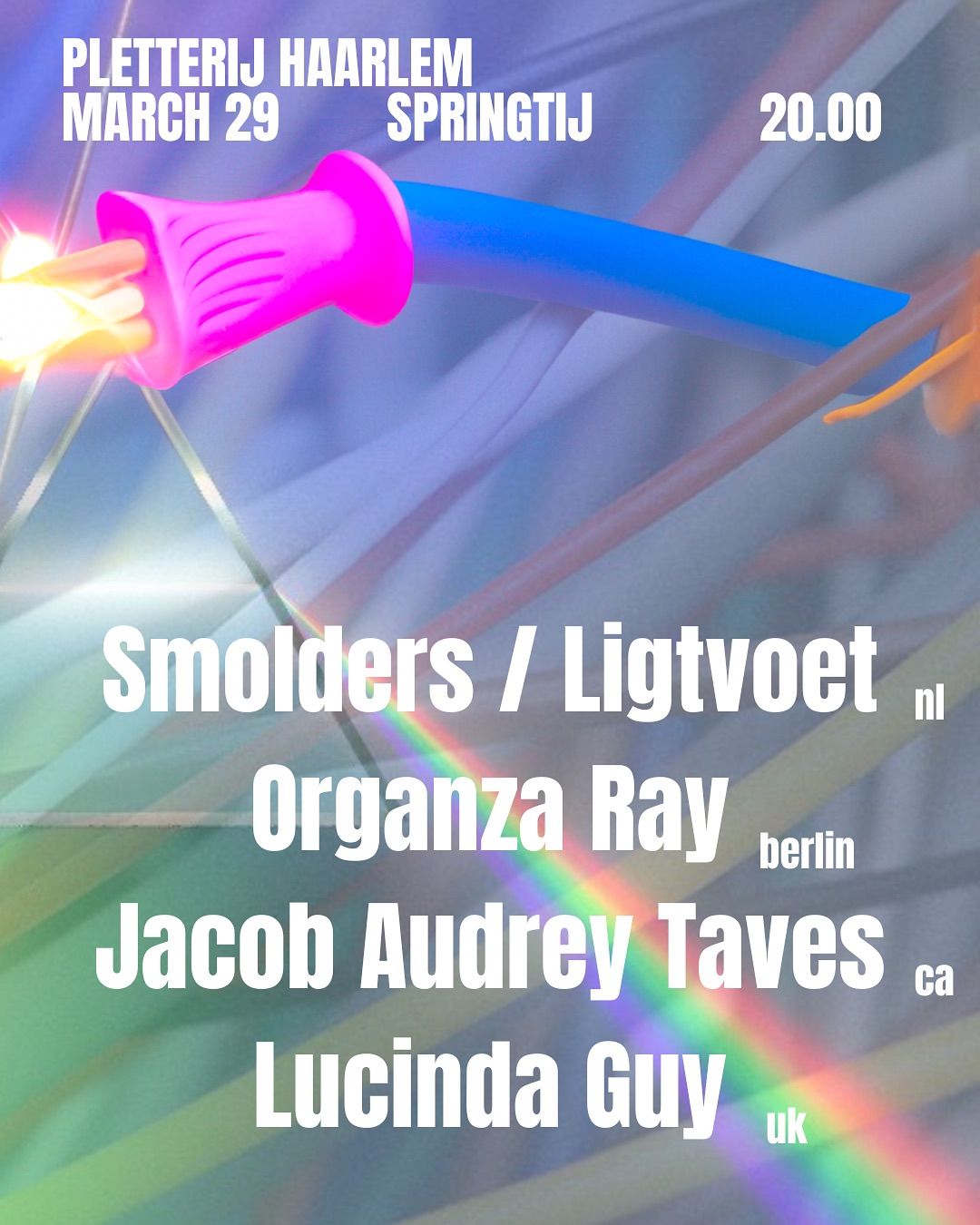 SpringTIJ festival : Smolders \/ Ligtvoet, Organza Ray, Jacob Audrey Taves, Lucinda Guy