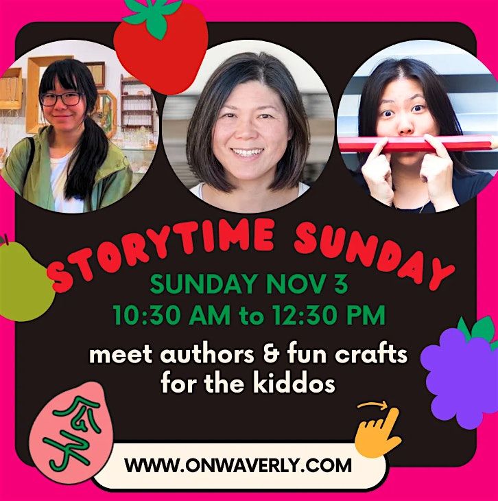 Storytime Sunday with Eugenia, Margaret,and Charlotte