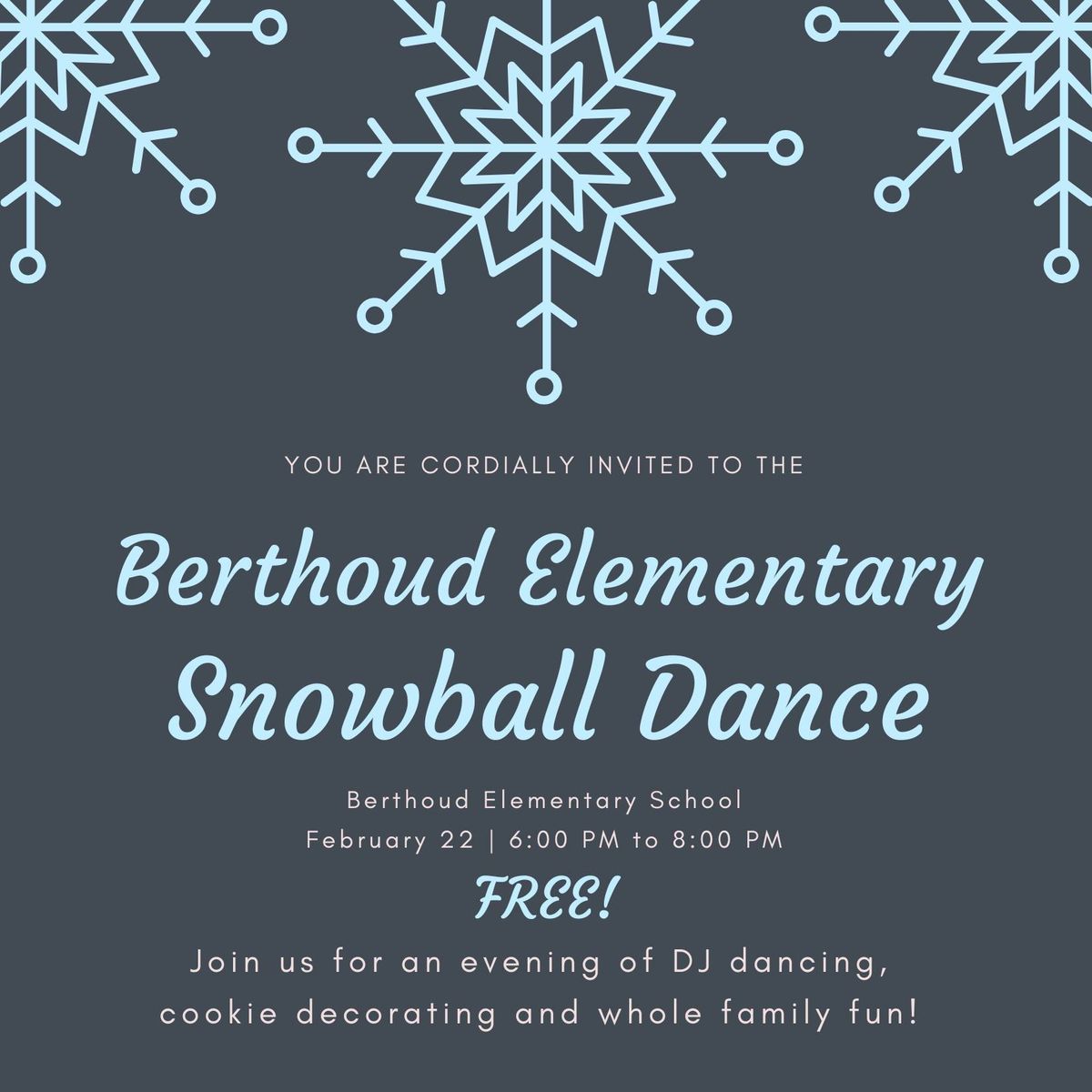 Snowball Dance - Berthoud Elementary