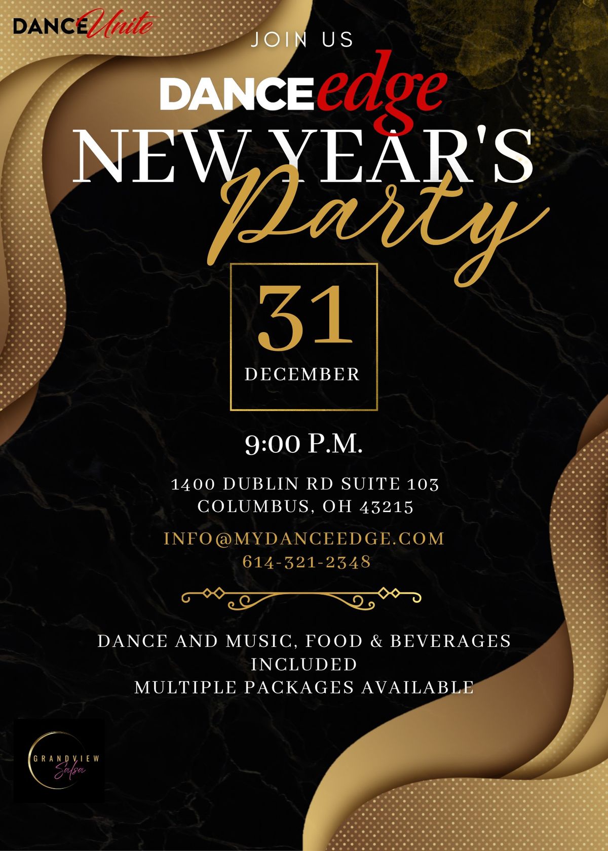 New Year's Party with Dance Edge & Grandview Salsa