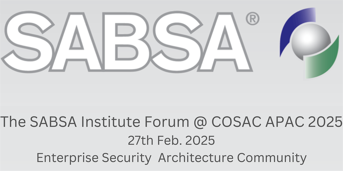 The SABSA Institute Forum