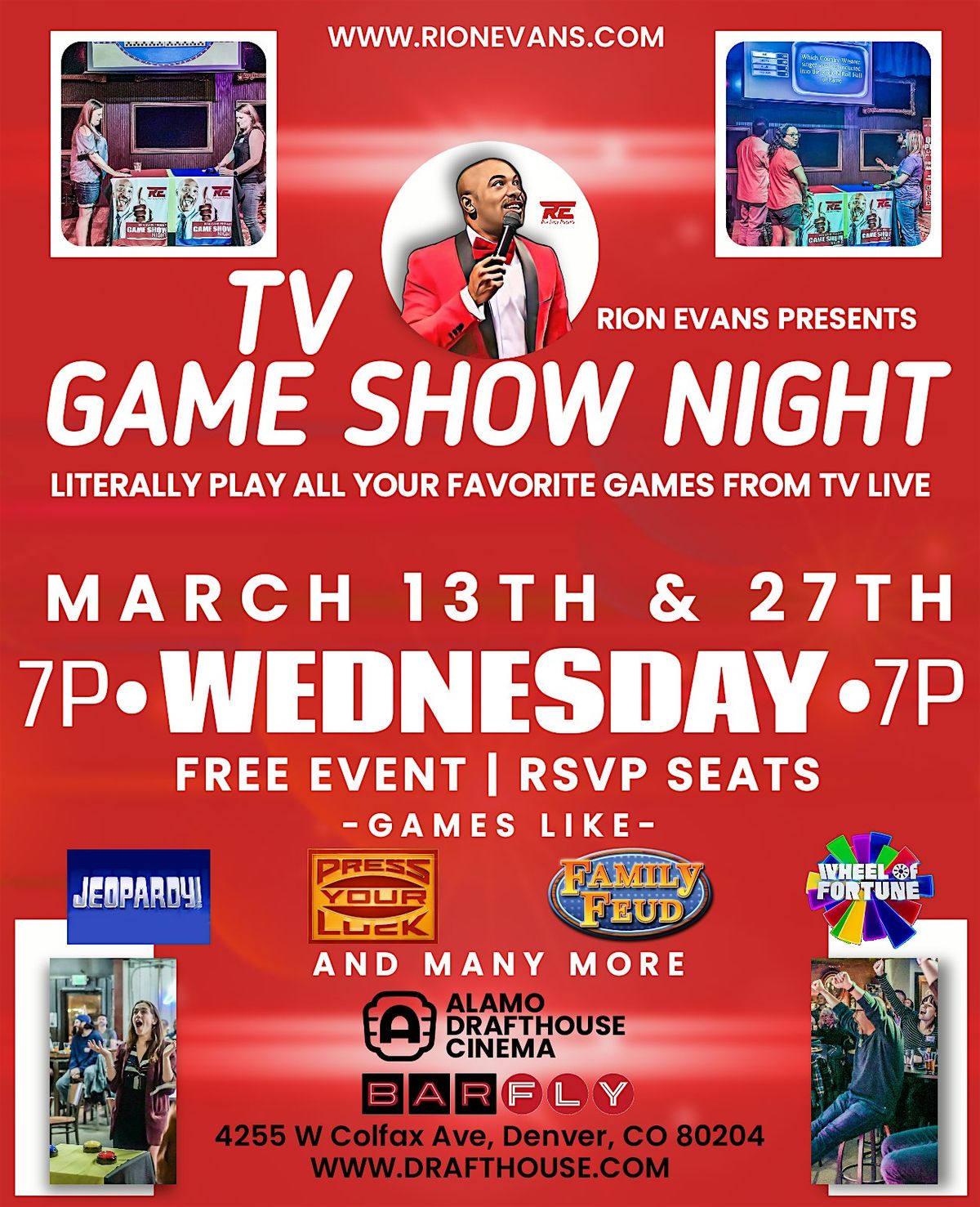 Rion Evans Presents TV Game Show Night at Fraco's Bar and Live Music