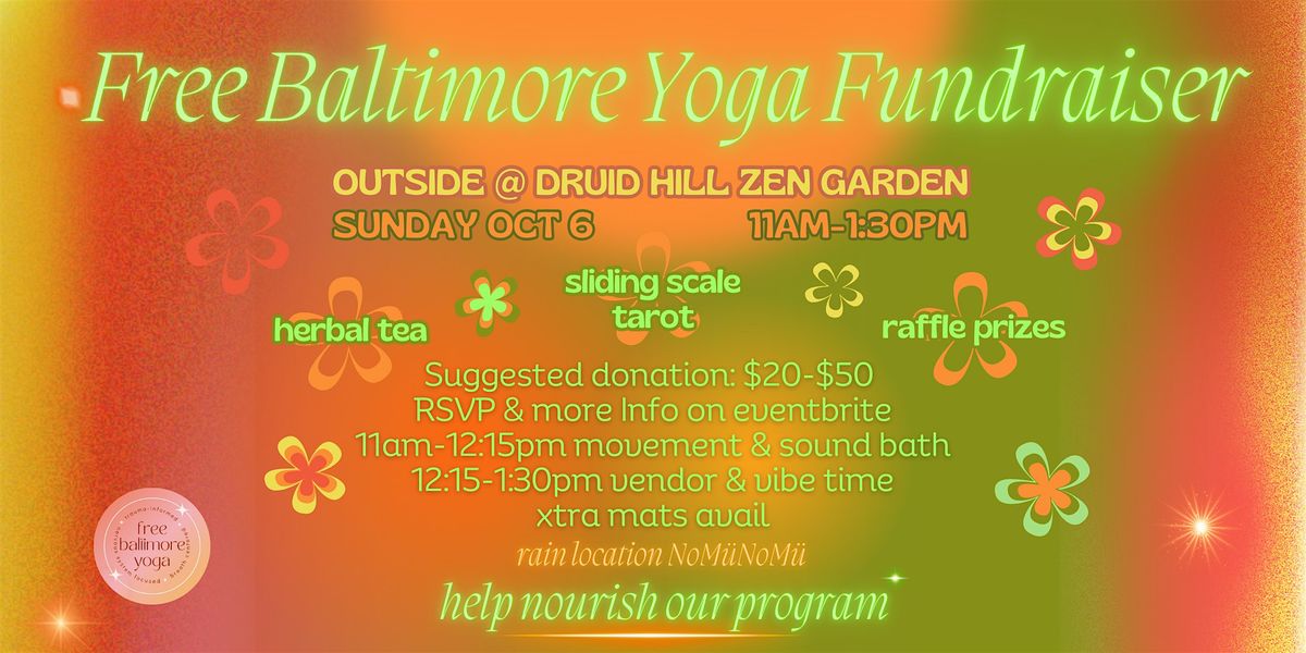 Free Baltimore Yoga Fundraiser - Fall 2024