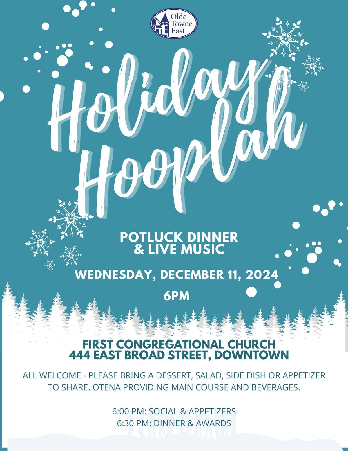 Holiday Hooplah Potluck Dinner