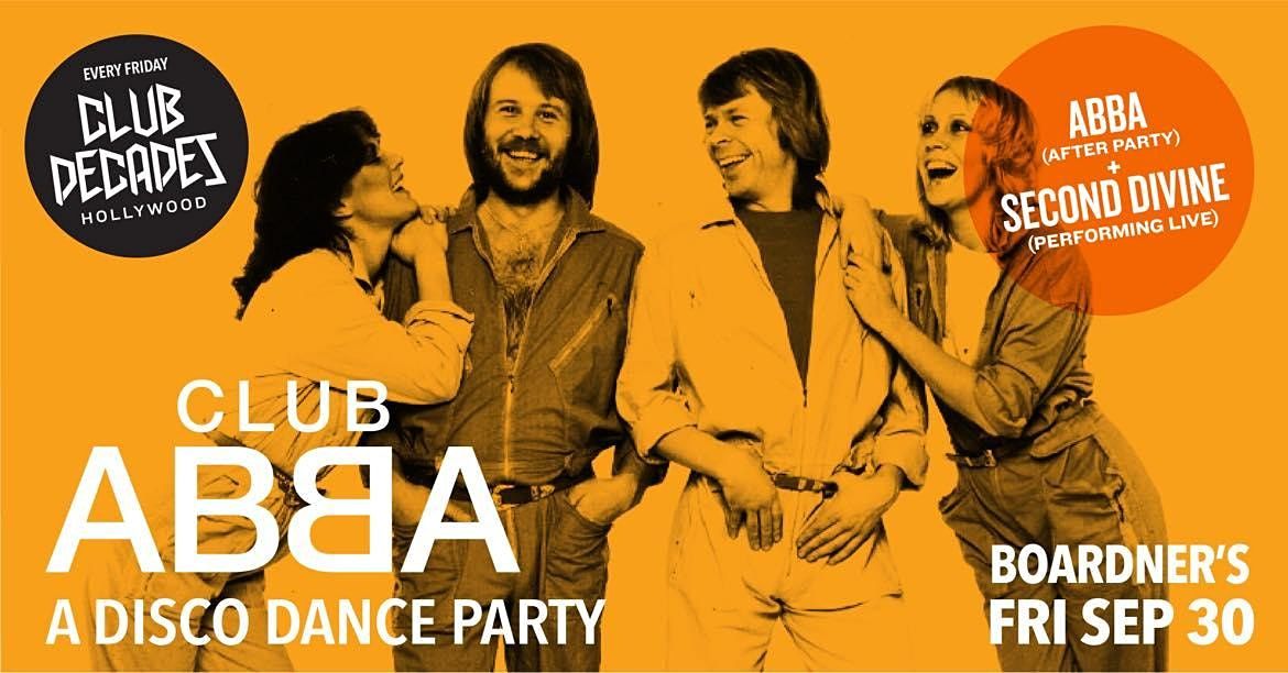 Club Decades - Club Abba - A Disco Dance Party 9\/30 @ Boardner's