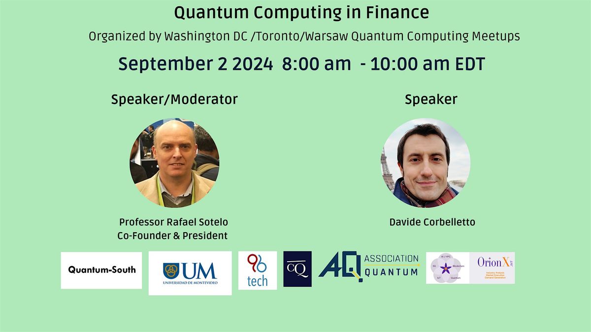 Quantum Computing in Finance