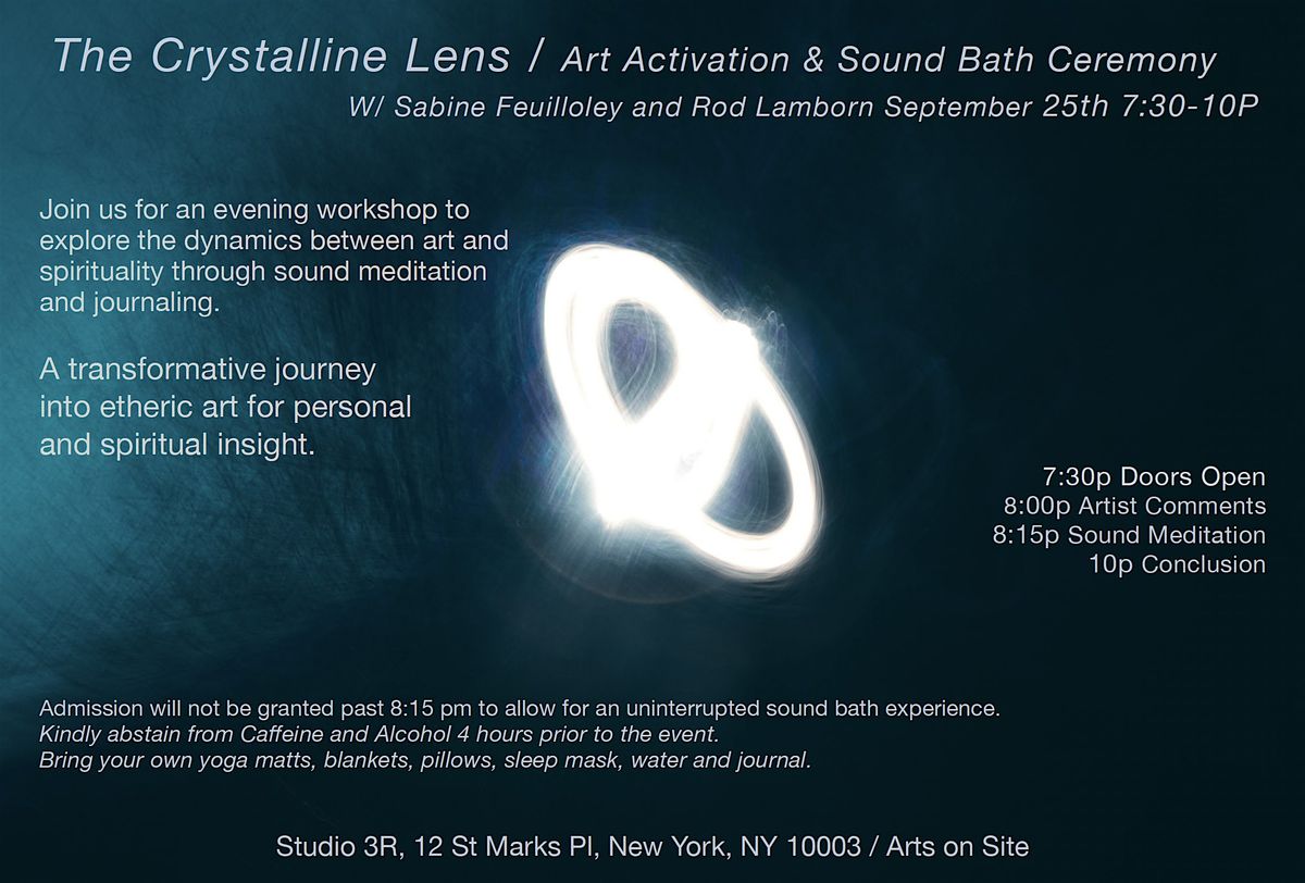 Photographic Art Activation & Sound Meditation Ceremony