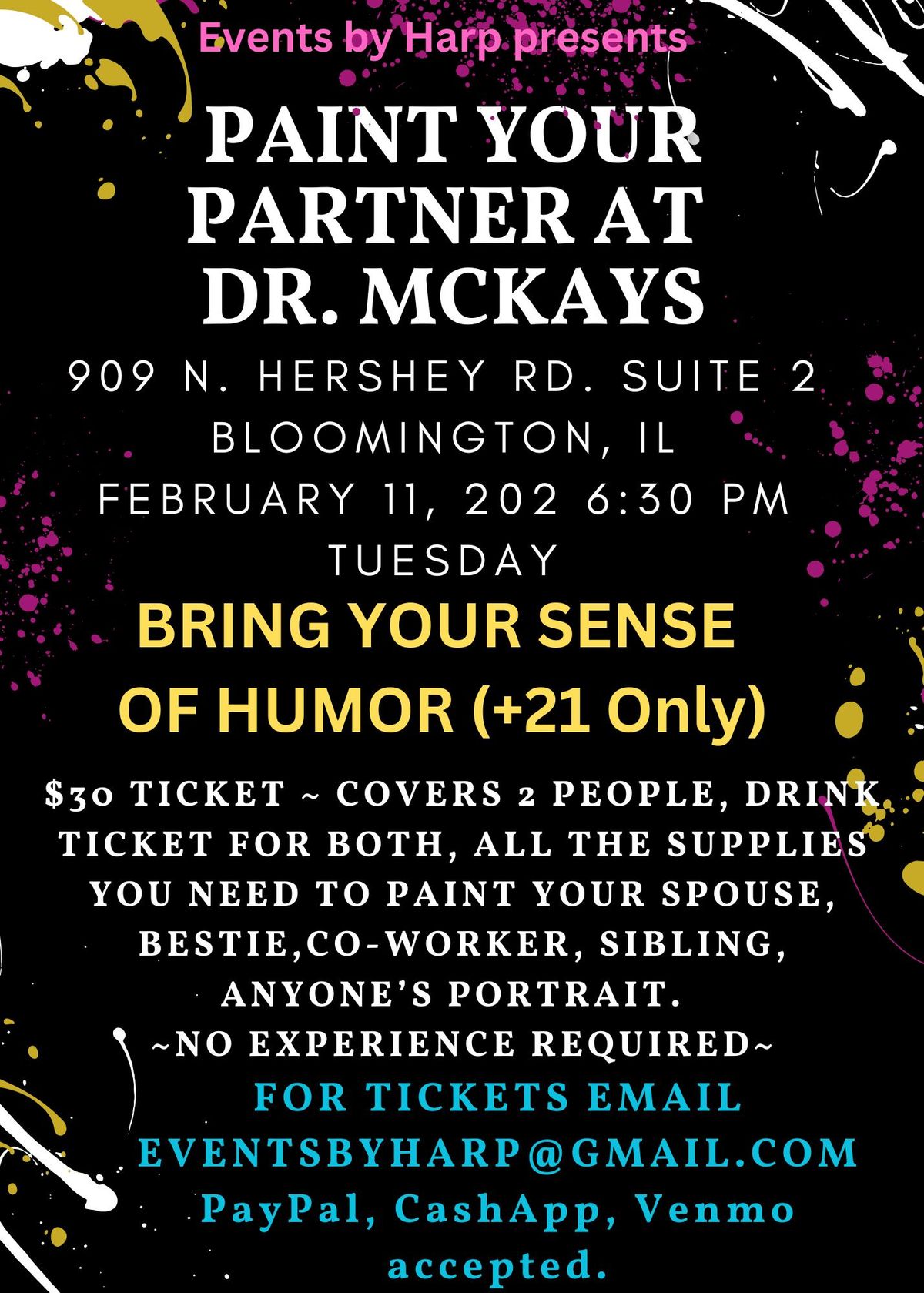 Paint Your Partner at Dr. McKays