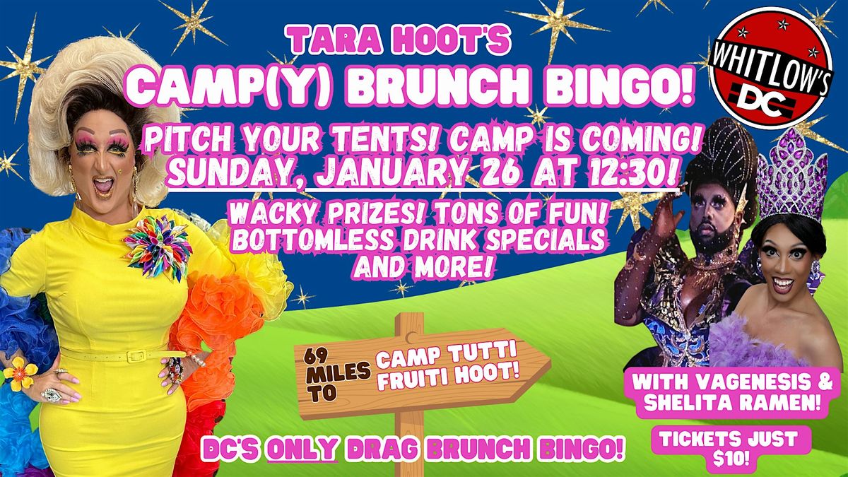 Tara Hoot's Camp(y) Brunch Bingo