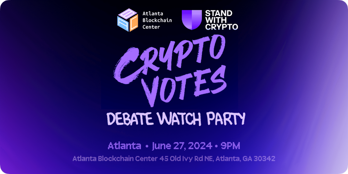 Crypto Votes Debate Watch Party