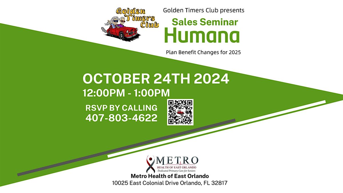 Sales Seminar about Humana Plan Benefit Changes for 2025