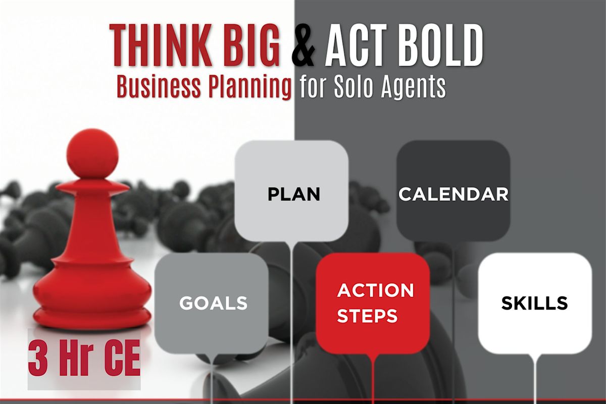 Business Planning for Solo Agent - 3 Hr CE w\/ Pam O'Bryant