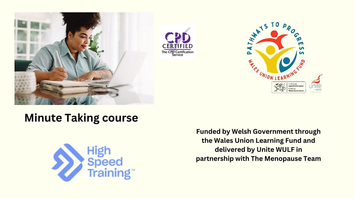 Minute Taking Course - Unite Skills Academy in Wales