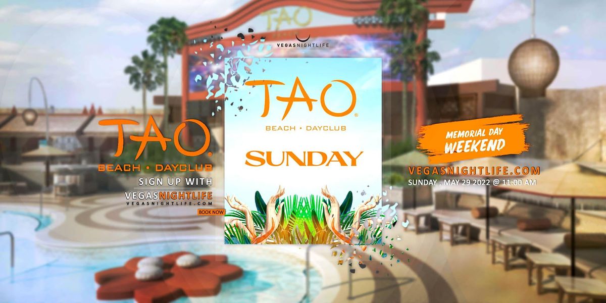 TAO Beach | Memorial Weekend Sunday Party