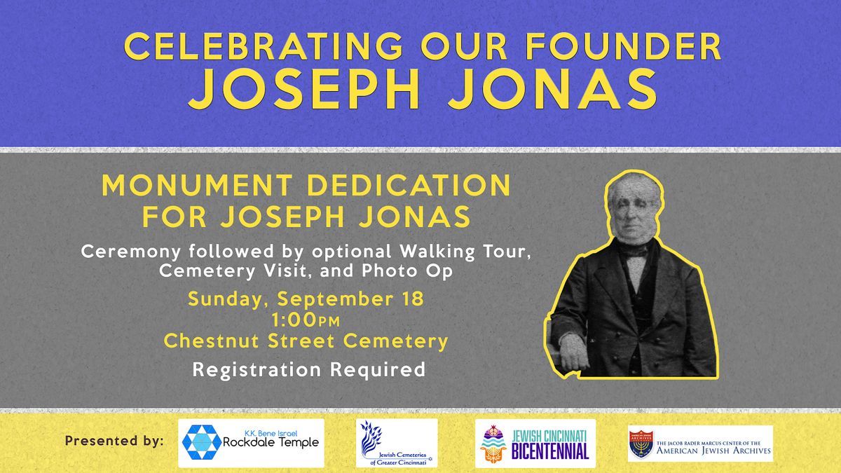 Celebrating Our Founder: Monument Dedication for Joseph Jonas