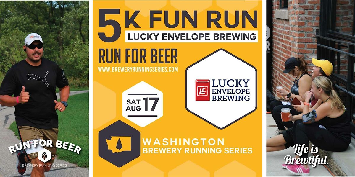 5k Beer Run x Lucky Envelope Brewing | 2024 Washington Brewery Run