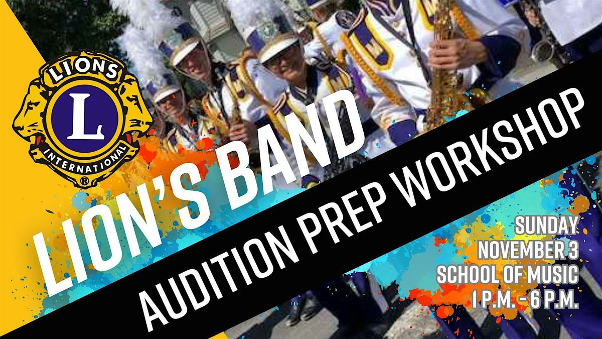 2024 Southern Miss Lions Band Audition Prep Workshop