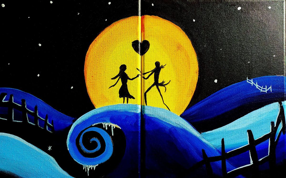 "A Lovely Nightmare-- PNW Paint Night Paint and Sip DATE NIGHT