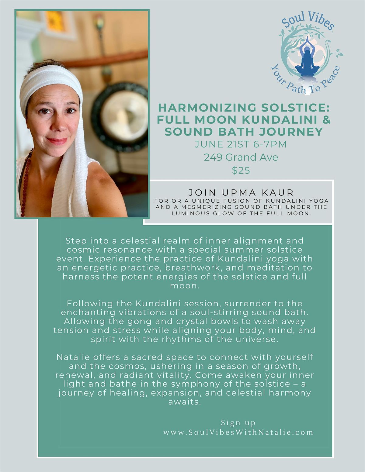 Harmonizing Solstice: Full Moon Kundalini & Sound Bath Journey