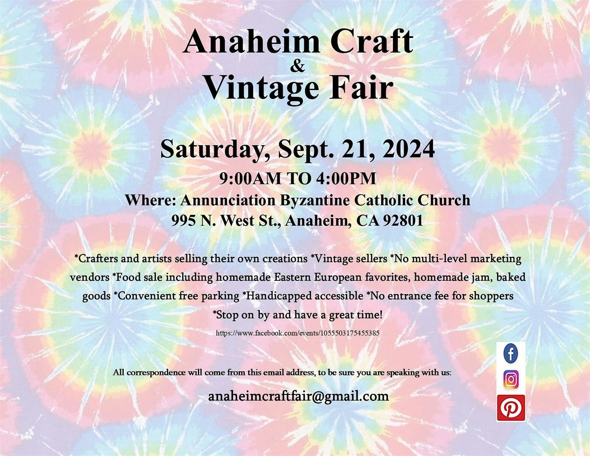 Anaheim Craft & Vintage Fair