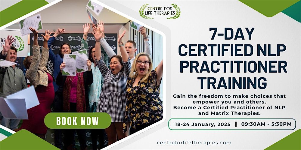 7-Day Certified NLP Practitioner Training - January 2025