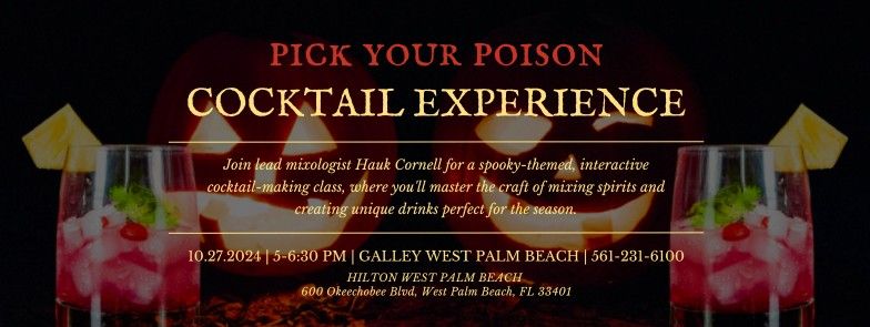 Pick Your Poison Cocktail Experience