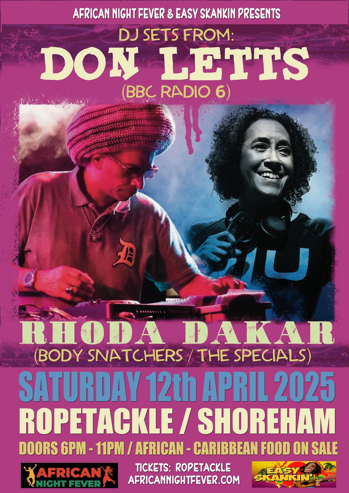 Don Letts \/\/ Rhoda Dakar \/\/ Easy Skankin DJs \/\/ Shoreham Ropetackle