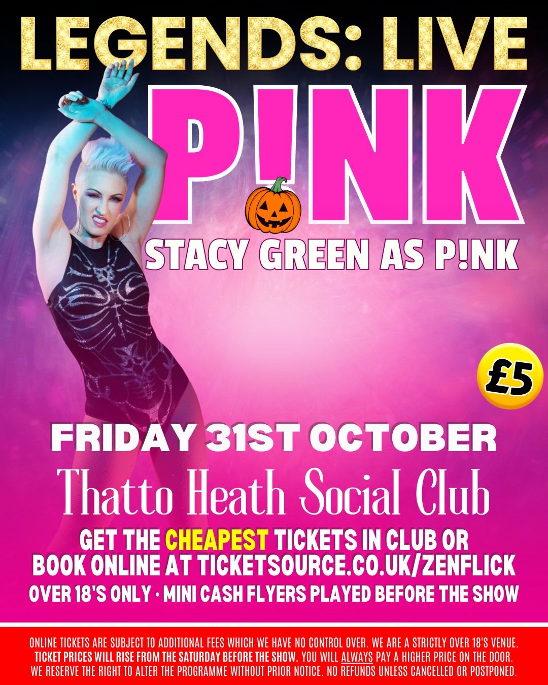 Legends: LIVE - Stacy Green as P!NK - Halloween Carnival