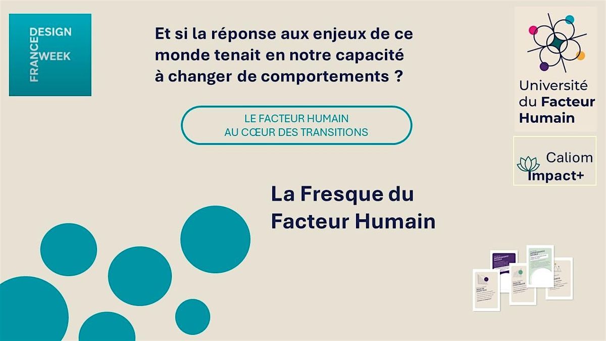 Atelier DESIGN COGNITIF _ FRESQUE DU FACTEUR HUMAIN \/ FRANCE DESIGN WEEK