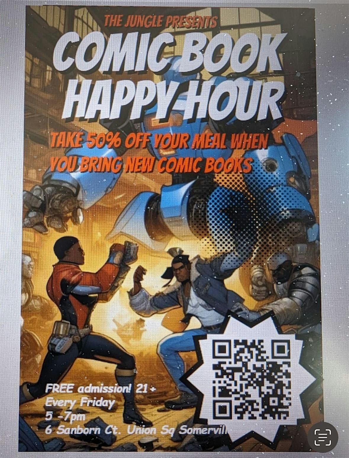 Copy of Copy of Comic Book Happy Hour